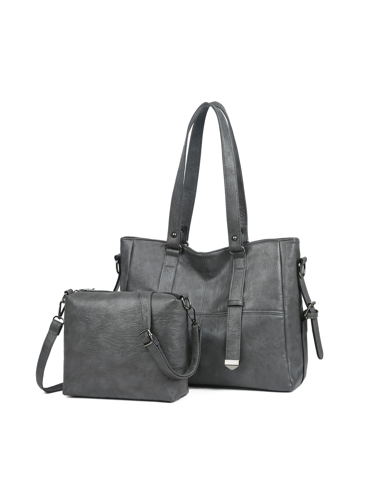 Fashion Soft Leather Tote Shoulder Bag Set