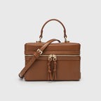 Canvas Leather Mini Box Lunch Bag