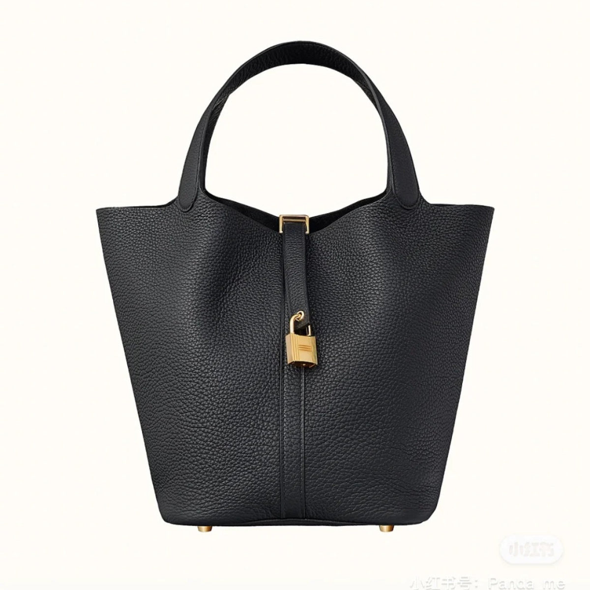 Premium Togo Leather Bucket Handbag