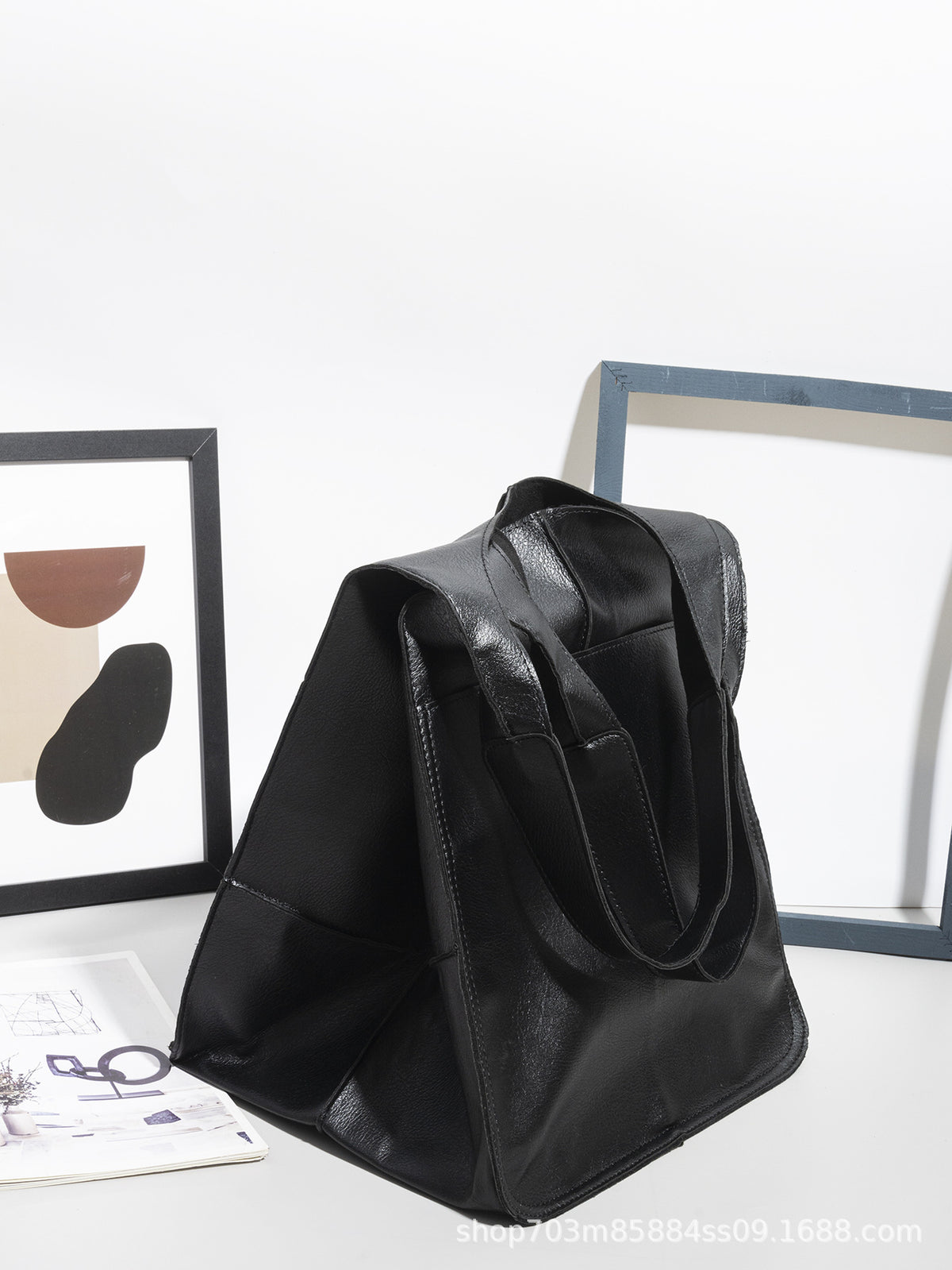 Soft Leather Large Capacity Shoulder Tote Bag