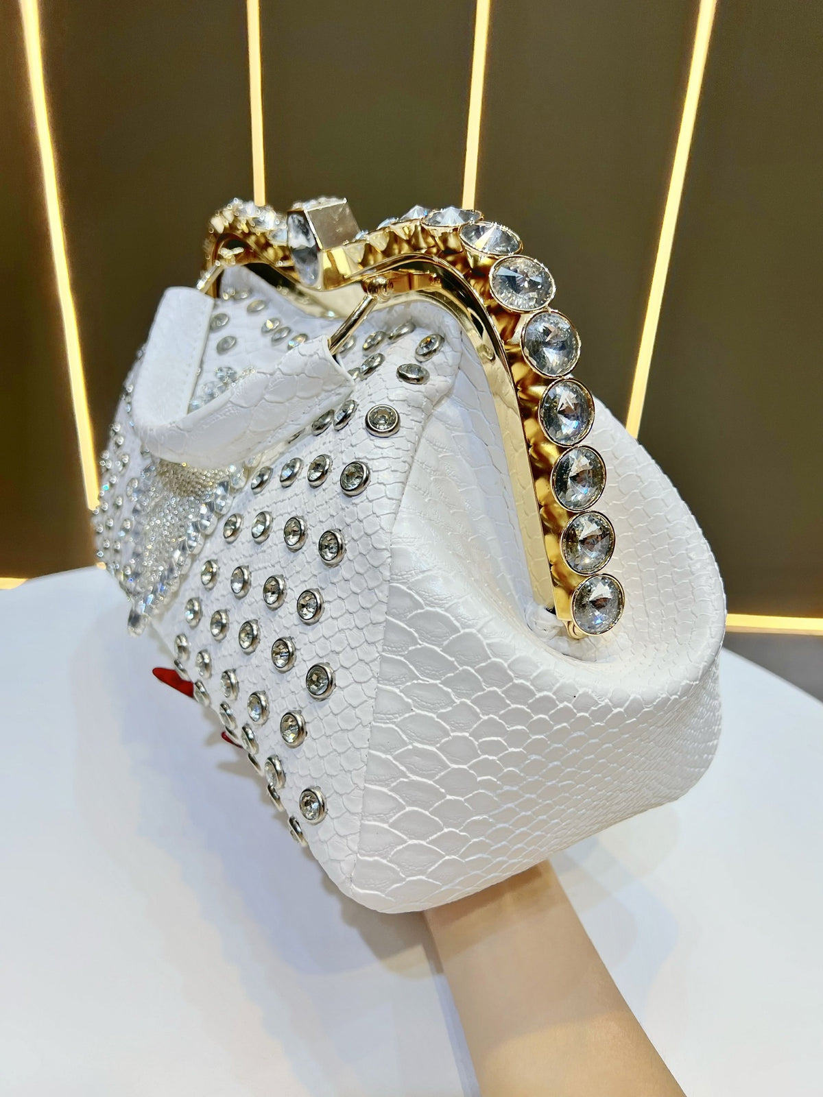 Women's Luxury Crystal Evening Clutch Bag