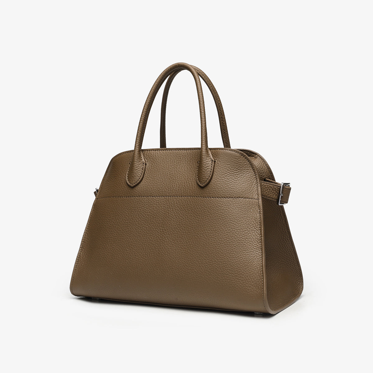 Pebbled Leather Shell Handbag Shoulder Crossbody