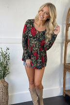 Scarlet Meadow Babydoll Blouse