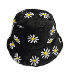 Floral Faux Fur Bucket Hat