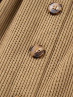Corduroy Buttoned Front Mini Skirt