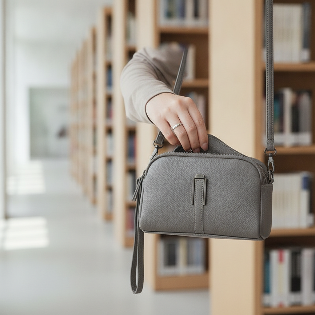 Genuine Leather Crossbody Phone Wallet Bag