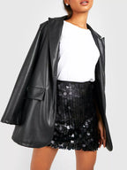 Sequin Mini Skirt