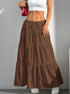 Flowy Tiered Maxi Skirt