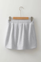 American Flag Embroidered Drawstring Casual Skirt