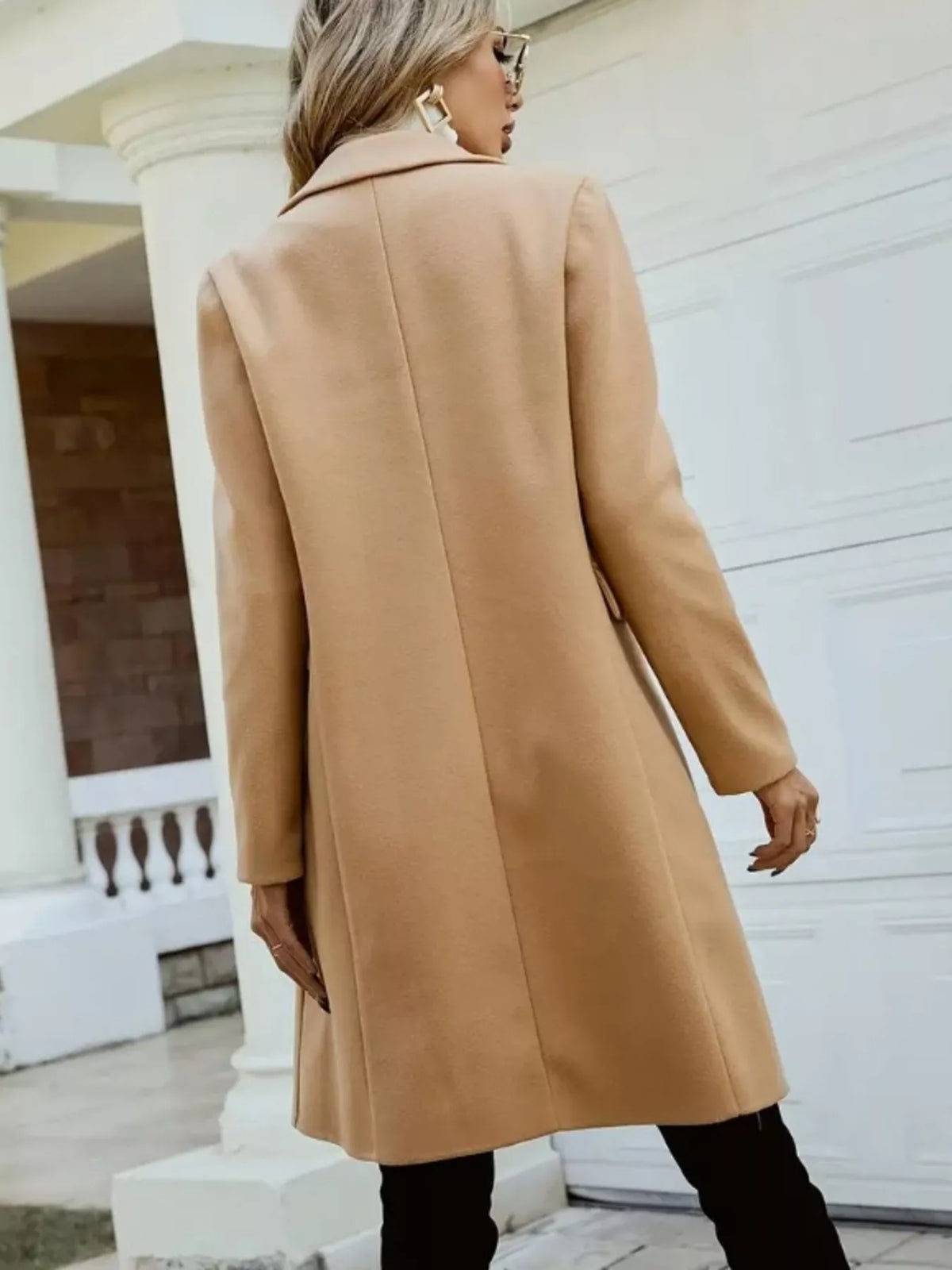 Double-Breasted Longline Coat