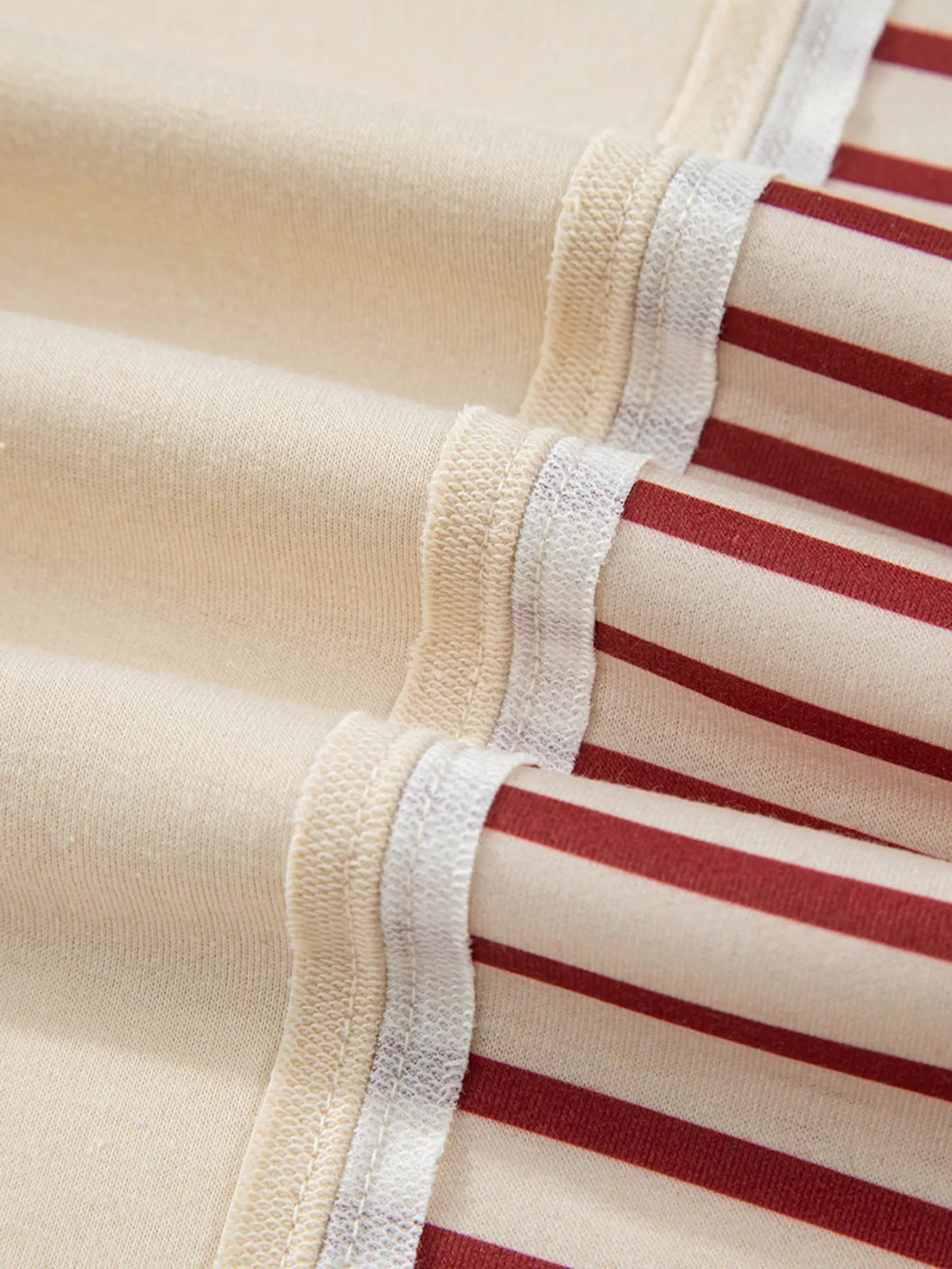 Stripe Sleeve Patchwork Casual Sweatshirt