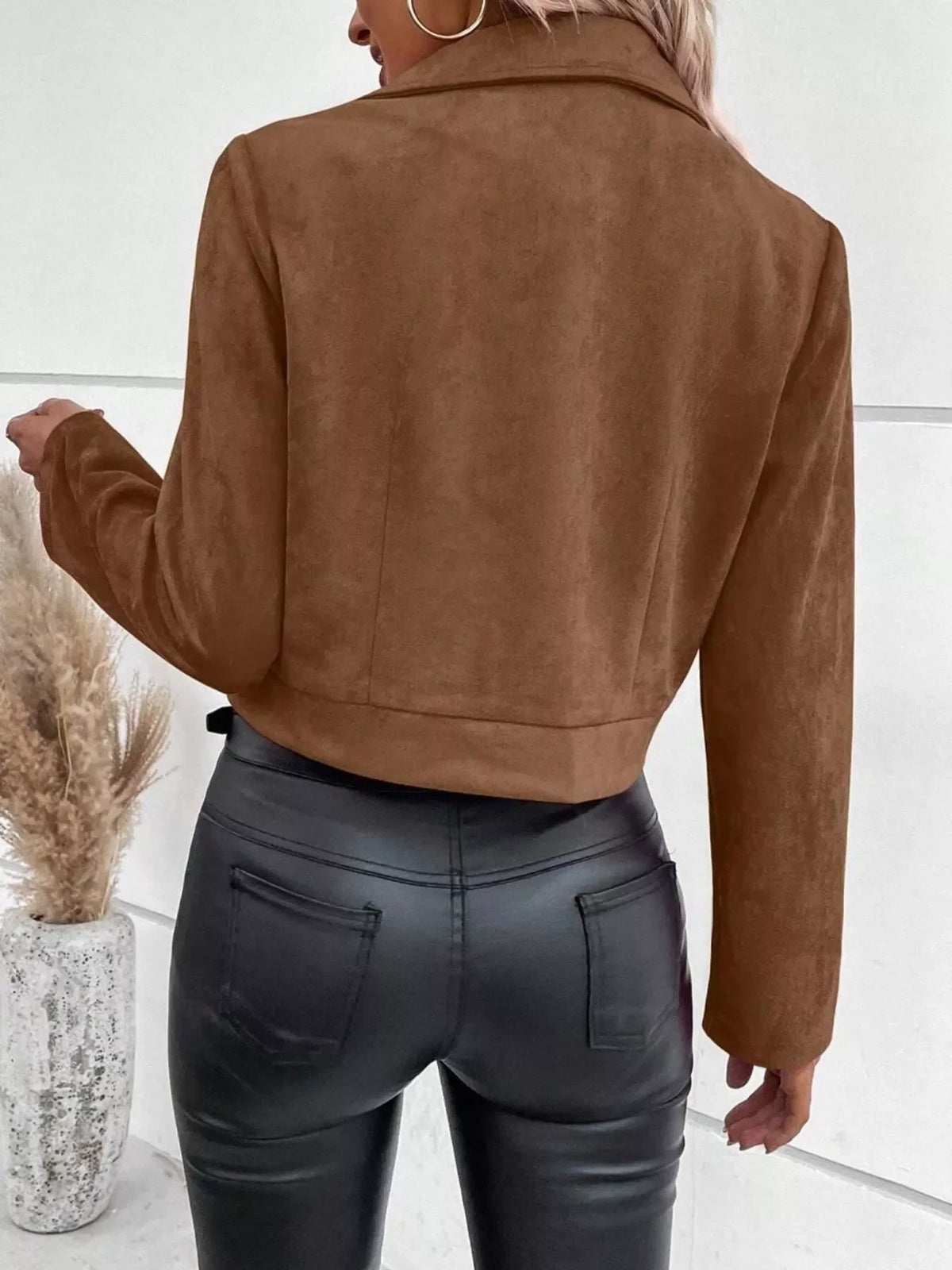 Zip Up Cropped Jacket