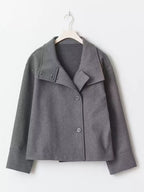 Wool Blend Long Sleeve Outerwear