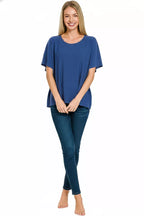 Zenana Round Neck Short Sleeve T-Shirt