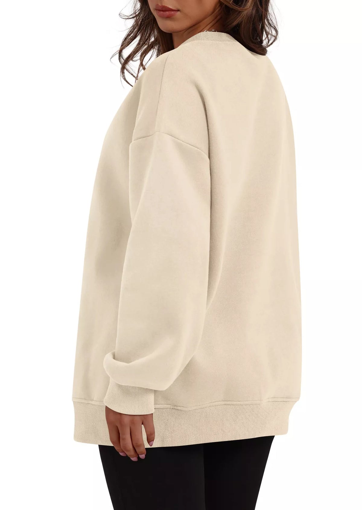 Casual Solid Color Long Sleeve Sweatshirt