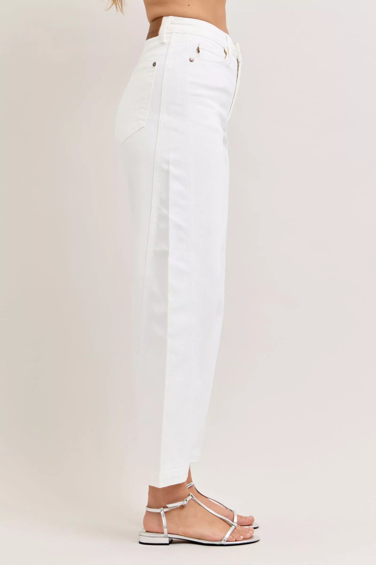 Judy Blue High-Waisted Rigid Magic Panel Barrel Jeans