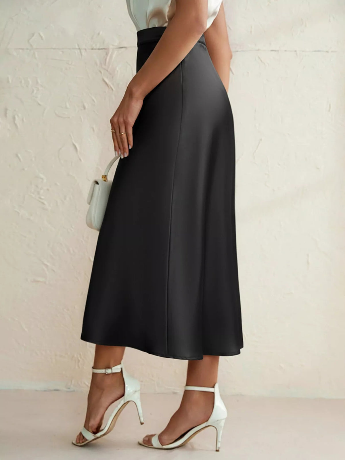High Waist Midi Skirt