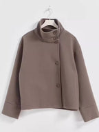 Wool Blend Long Sleeve Outerwear