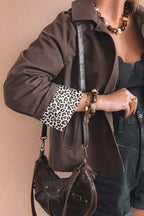 Button Up Raglan Sleeve Shacket