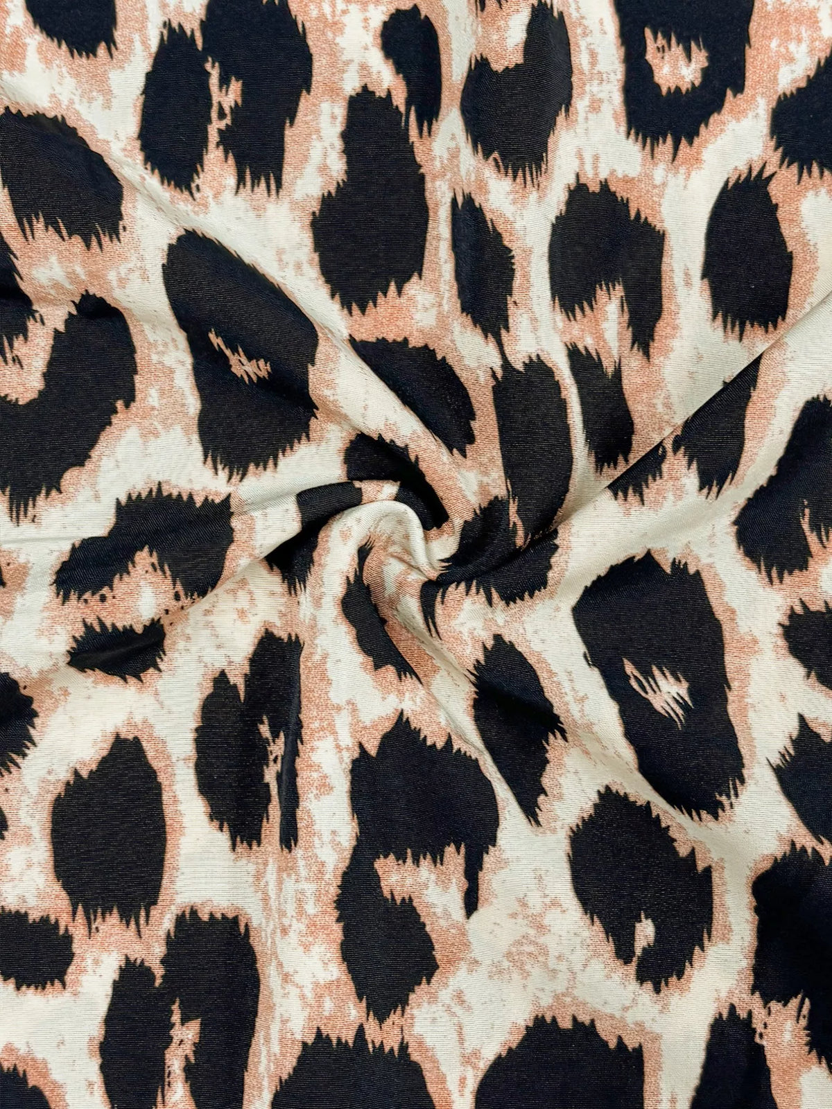 Leopard Print Wrap Midi Dress