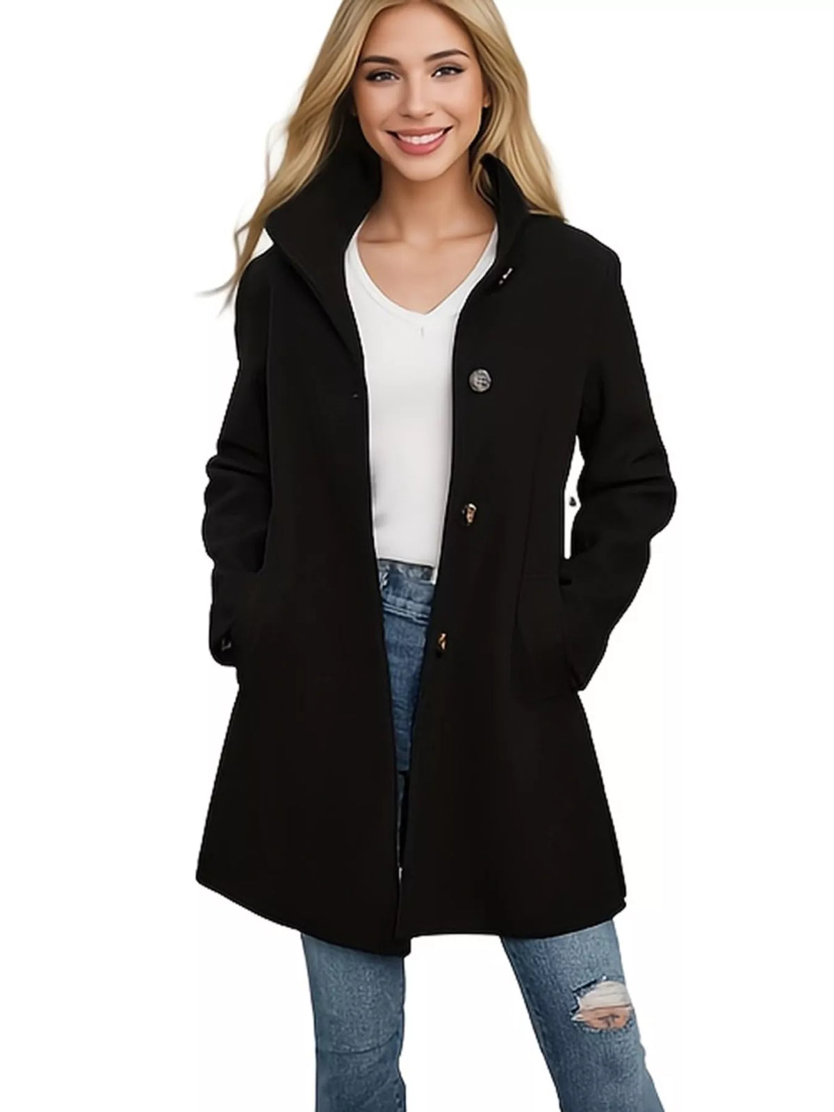 Button-Down Long Sleeve Outerwear