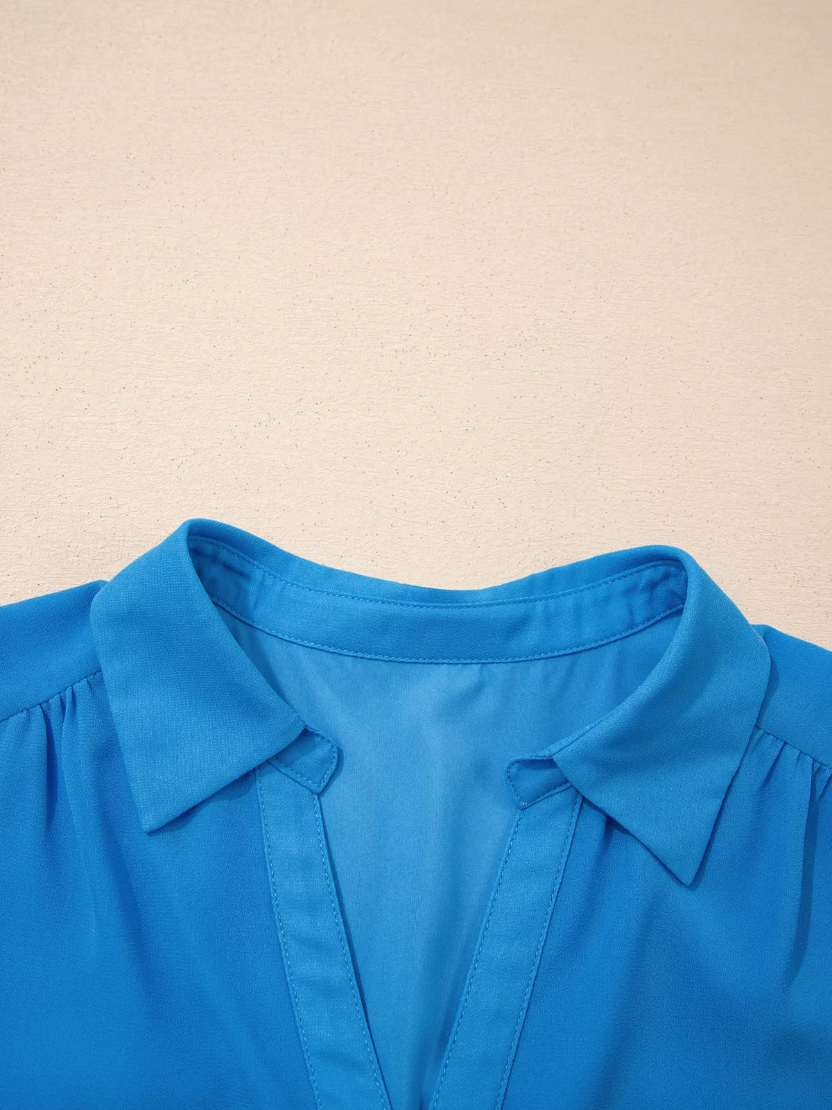 Half Buttons Collared Elastic Waist Sleeveless Shirt Dress