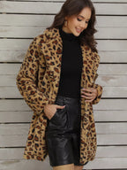 Leopard Fuzzy Teddy Coat
