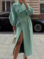 Double-Breasted Longline Coat