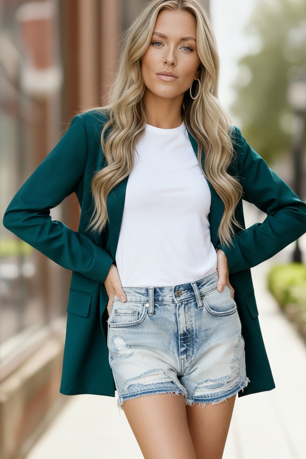 City Chic Green Blazer